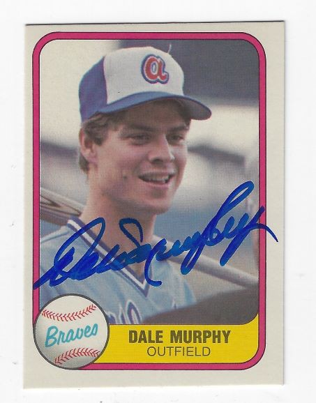 Dale Murphy Autographed Signed Atlanta Braves 1981 Fleer - Autographs