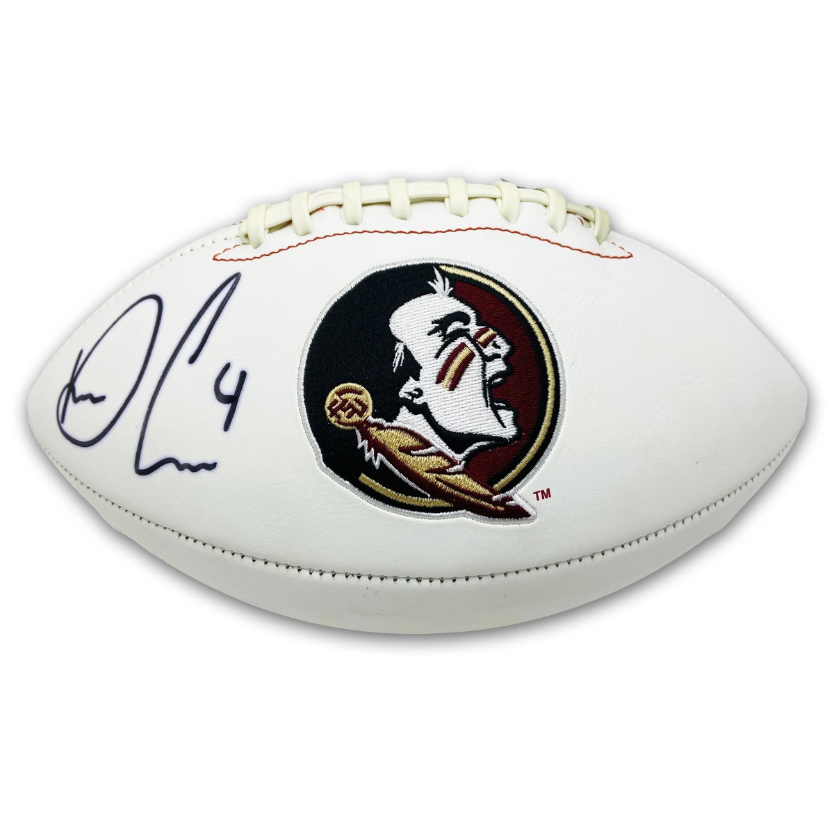 Dalvin Cook Florida State Seminoles Autographed Signed White Panel Logo  Football - JSA Authentication