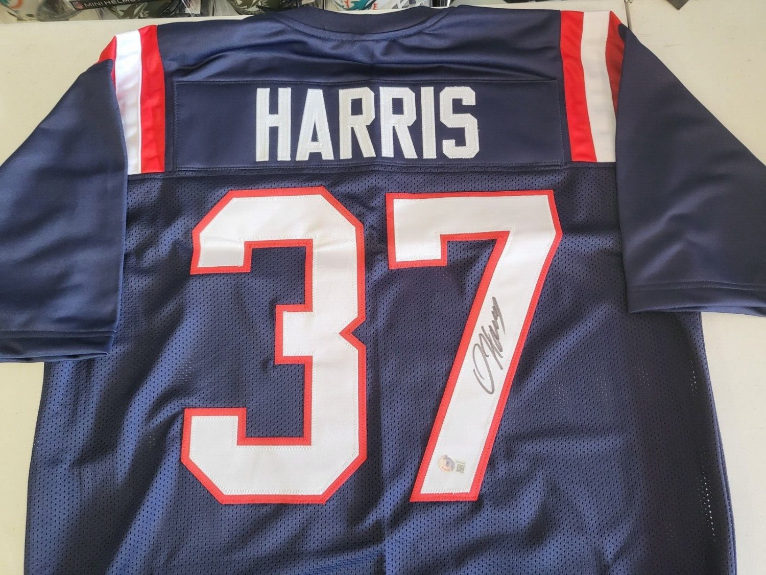 Damien Harris Autographed Signed #37 New England Patriots Custom