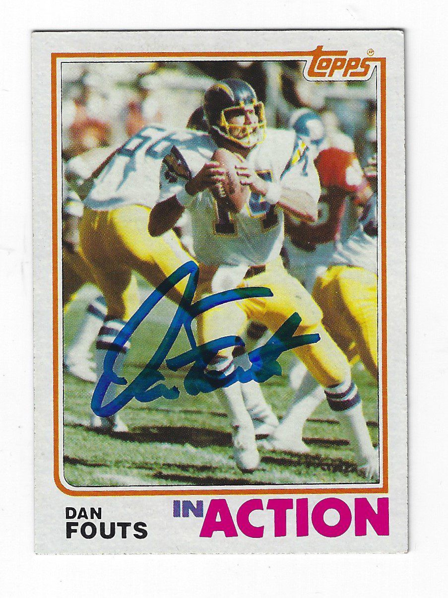 Dan Fouts Autographed Signed San Diego Chargers 1982 Topps Card - Autographs