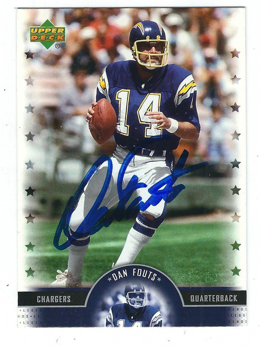 Dan Fouts Autographed Signed San Diego Chargers 2005 UDA Legends Card -  Autographs