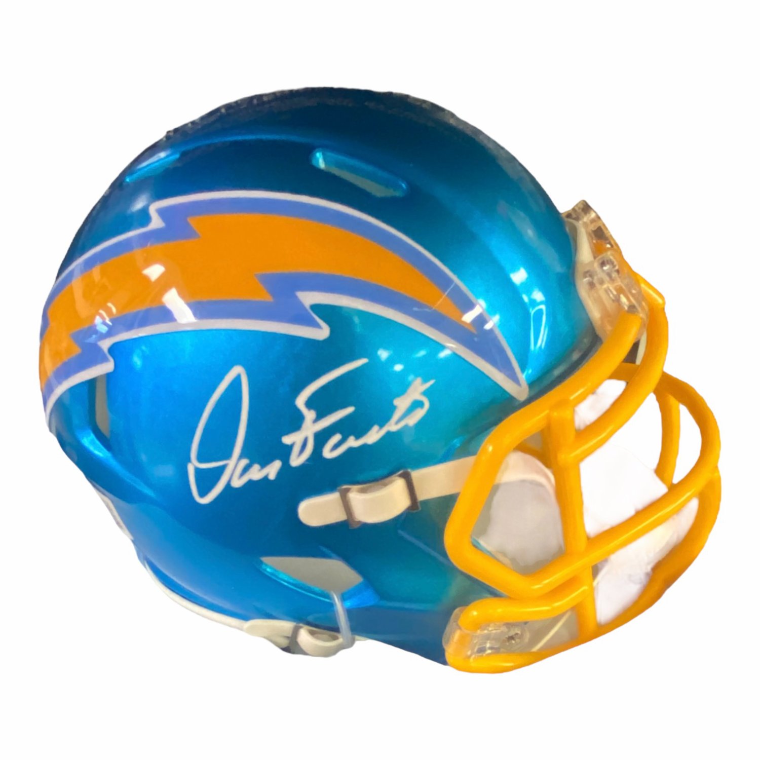 Dan Fouts Autographed Signed San Diego Chargers Riddell Flash Mini Helmet -  Beckett Authentication Services (BAS)