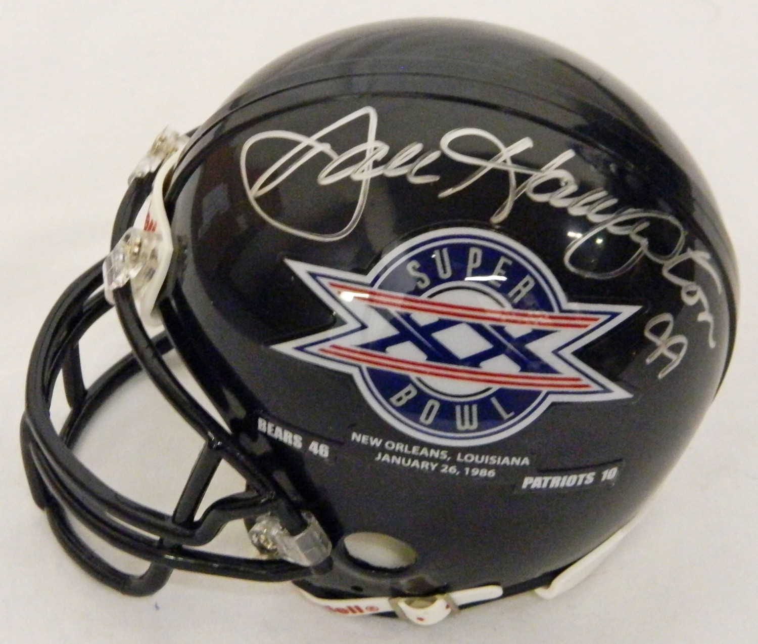 Dan Hampton Autographed Signed Bears / Sb Xx Champs Logo Riddell Mini