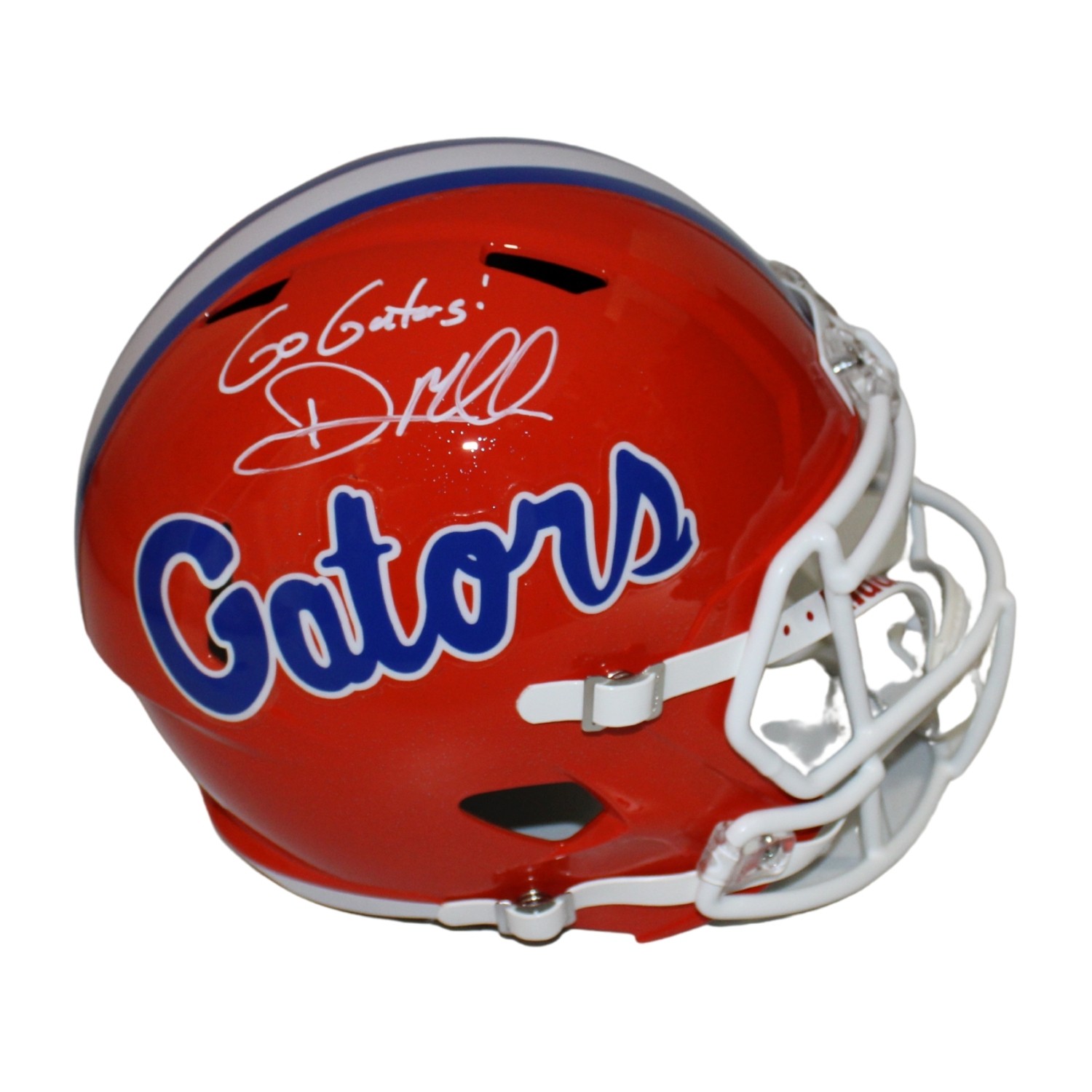 Dan Mullen Autographed Signed Florida Gators Riddell Orange Speed Full ...