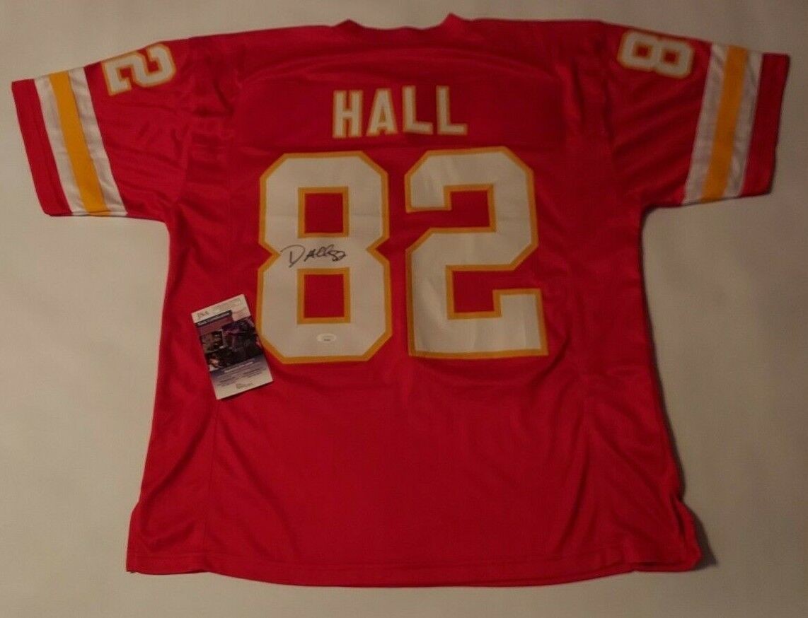 Dante Hall Autographed Signed Kansas City Chiefs Red Jersey JSA COA