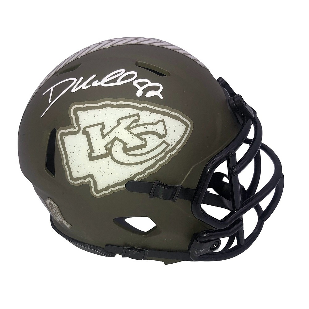 Dante Hall Autographed Signed Kansas City Chiefs Riddell Salute to Service  Speed Mini Helmet - JSA Authentic