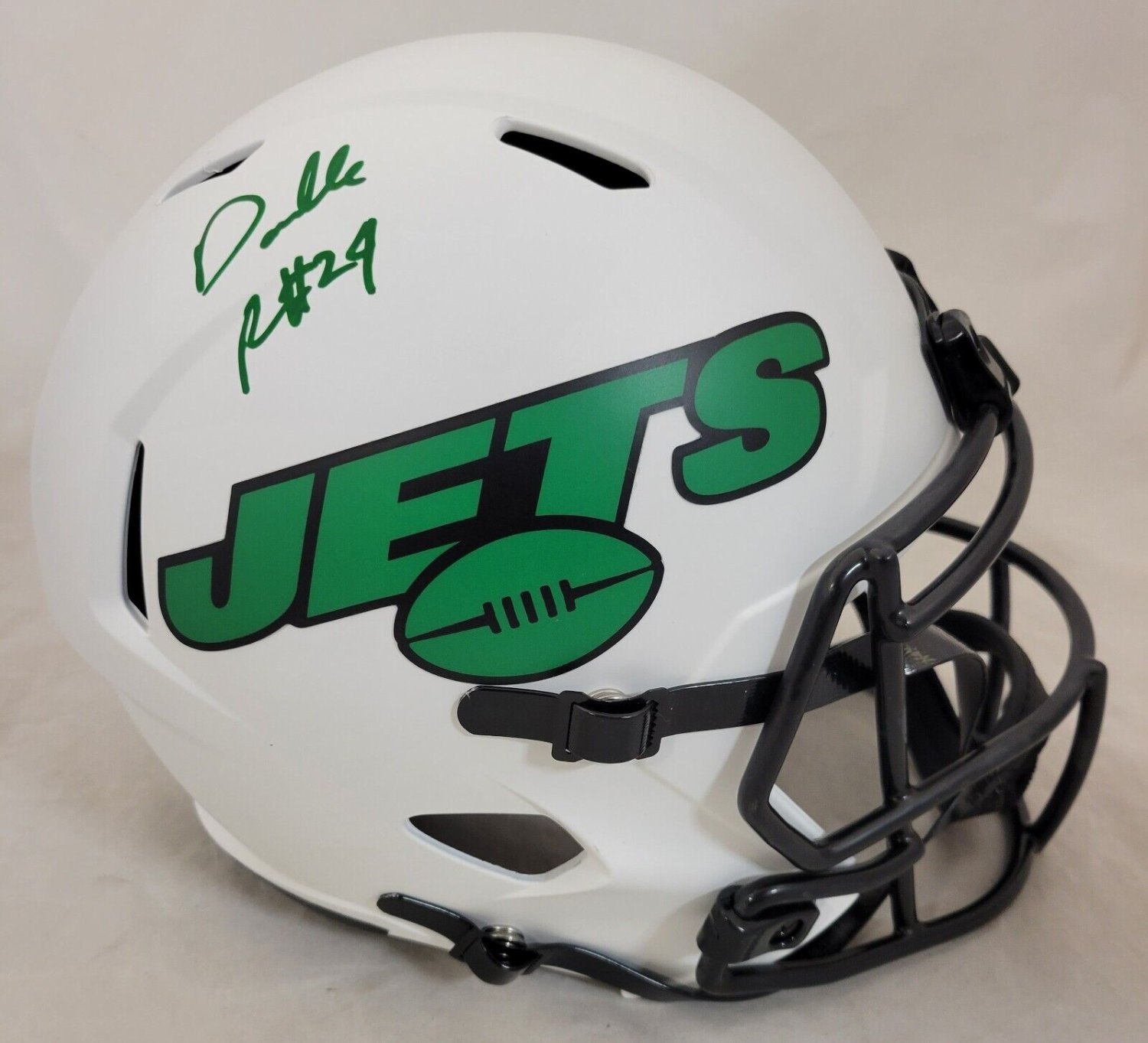 Darrelle Revis Autographed Signed New York Jets F/S Lunar Eclipse Speed Replica  Helmet Beckett