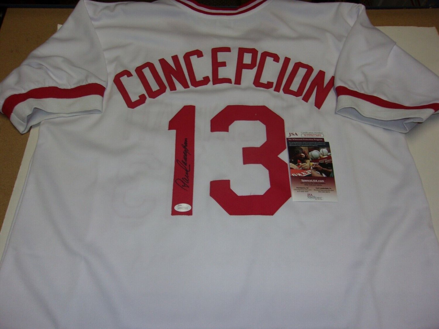 Dave Concepcion Autographed Signed Cincinnati Reds 75/76 Ws Champs