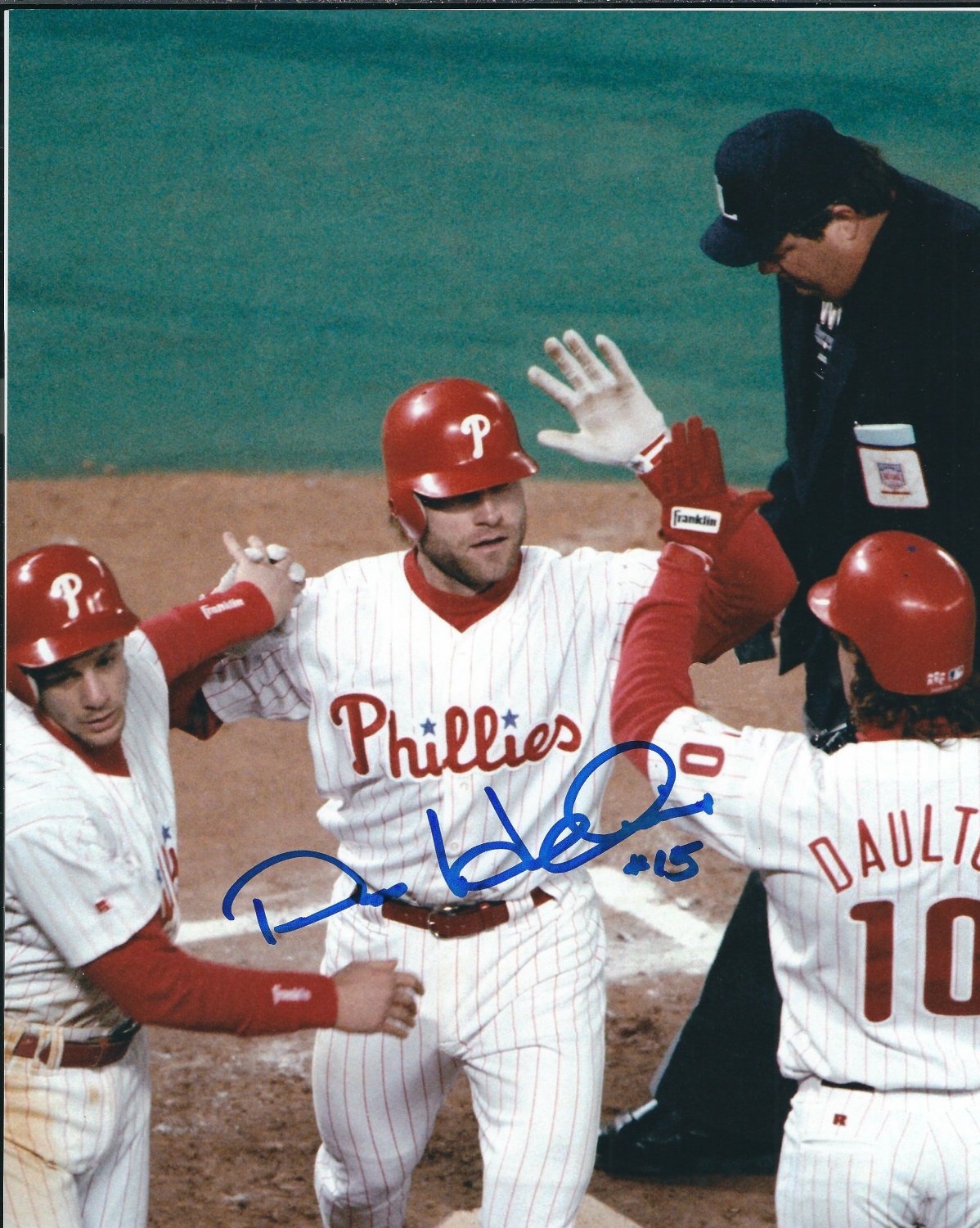 Dave Hollins Autographed Signed 8X10 Philadelphia Phillies Photo -  Autographs