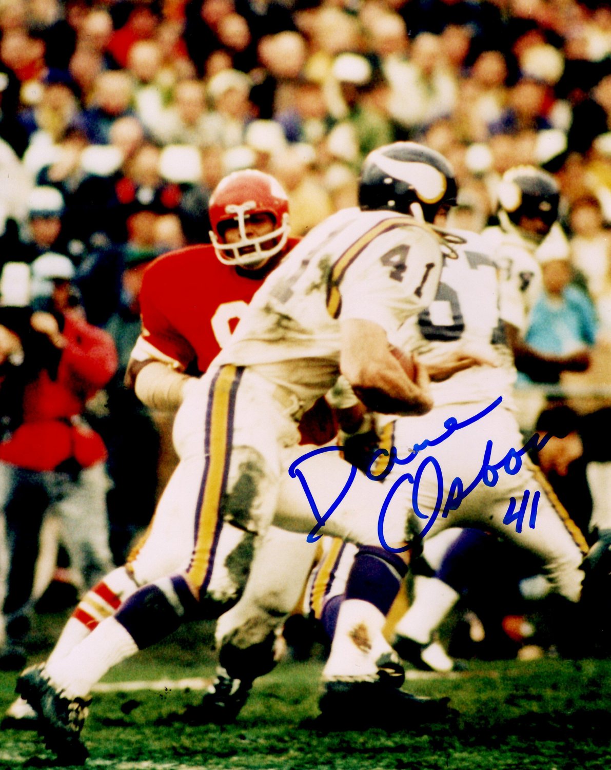 Dave Osborn Autographed Signed 8X10 Minnesota Vikings Photo