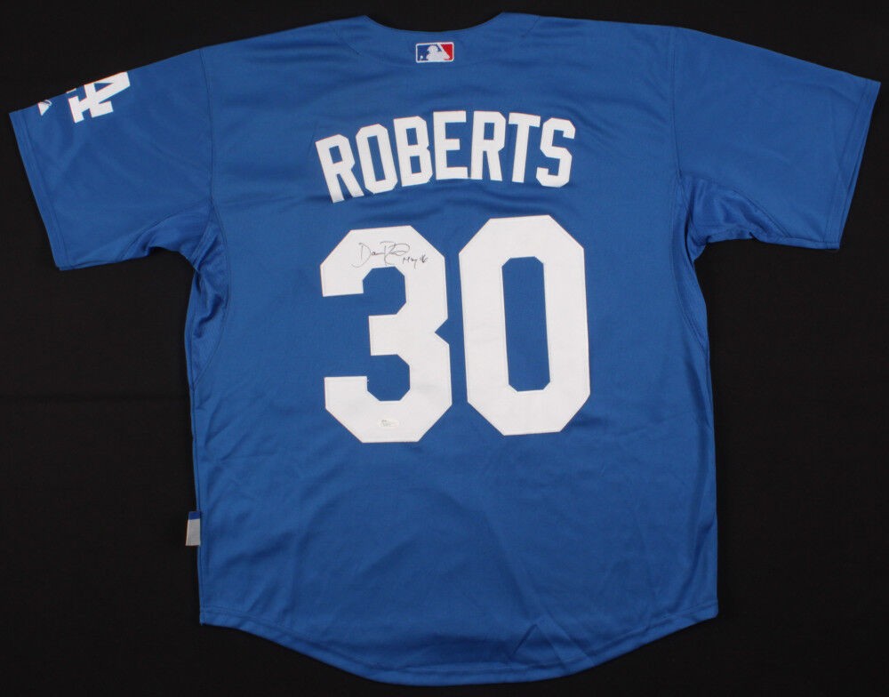 Dave Roberts Authentic Autographed Los Angeles Dodgers Jersey