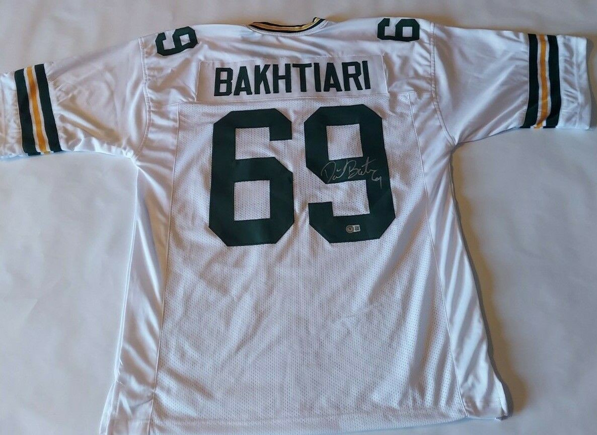 David Bakhtiari Autographed Signed Green Bay Packers White Jersey JSA  Witnessed COA