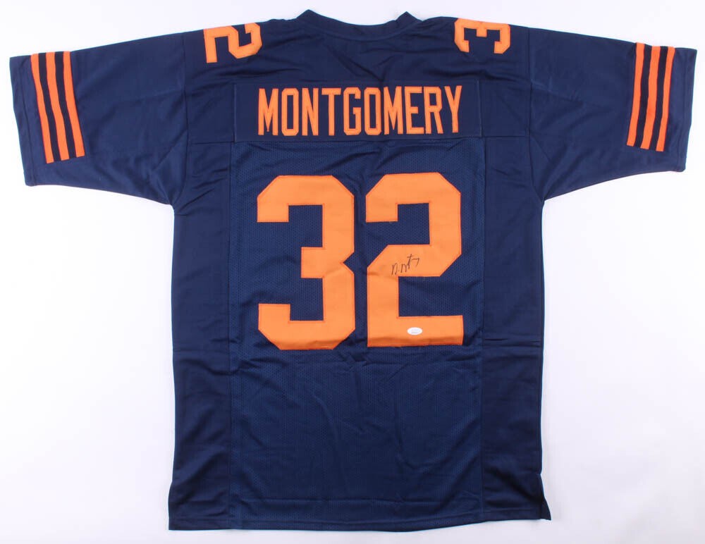 David Montgomery Autographed Signed Chicago Bears Color Rush Jersey (JSA  COA) Rb Iowa State