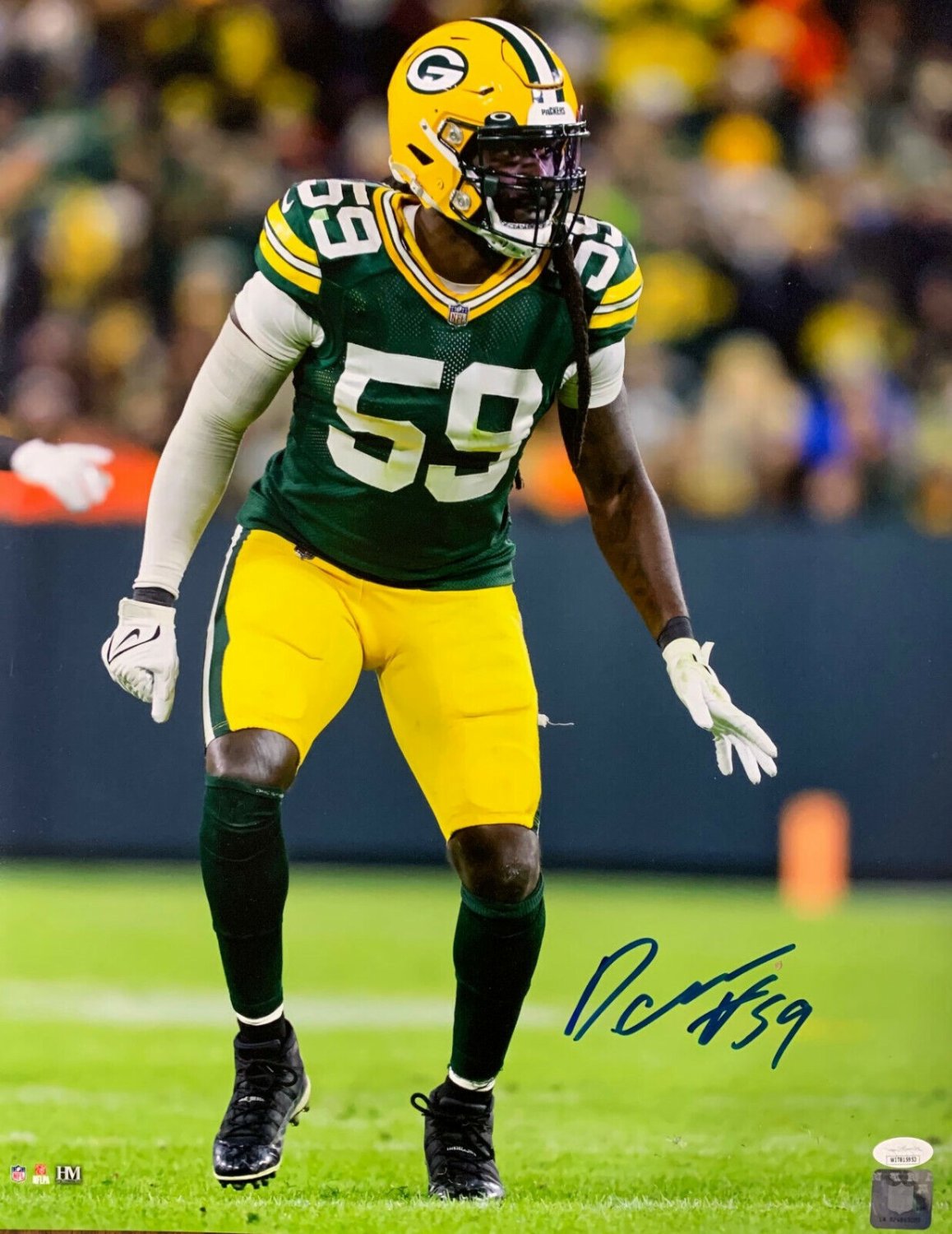 De'vondre Campbell Autographed Signed Packers Linebacker De'vondre Campbell  16X20 Photo #1 Auto - JSA