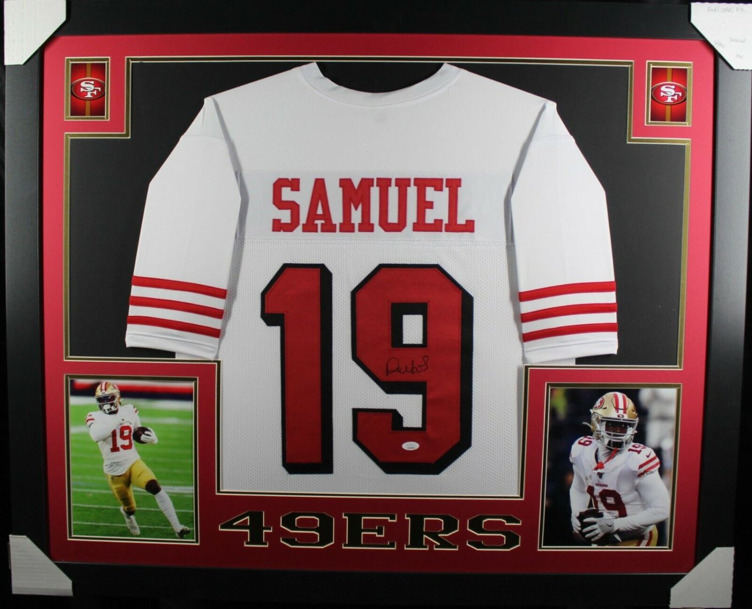 Deebo Samuel Autographed Signed (49Ers White Skyline) Framed