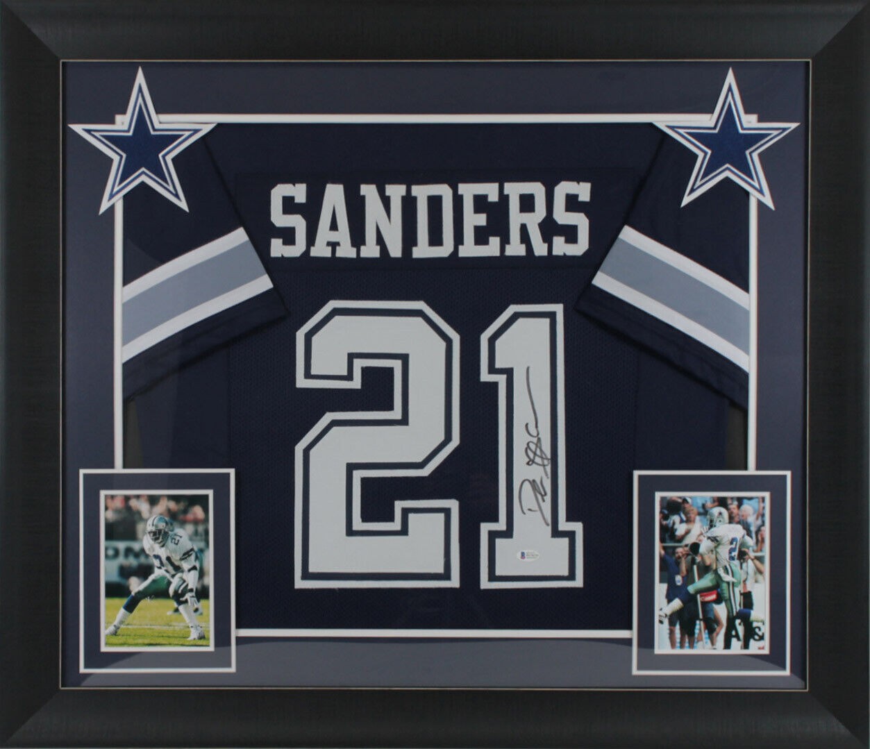 Dallas Cowboys Deion Sanders Signed Navy Jersey - Beckett