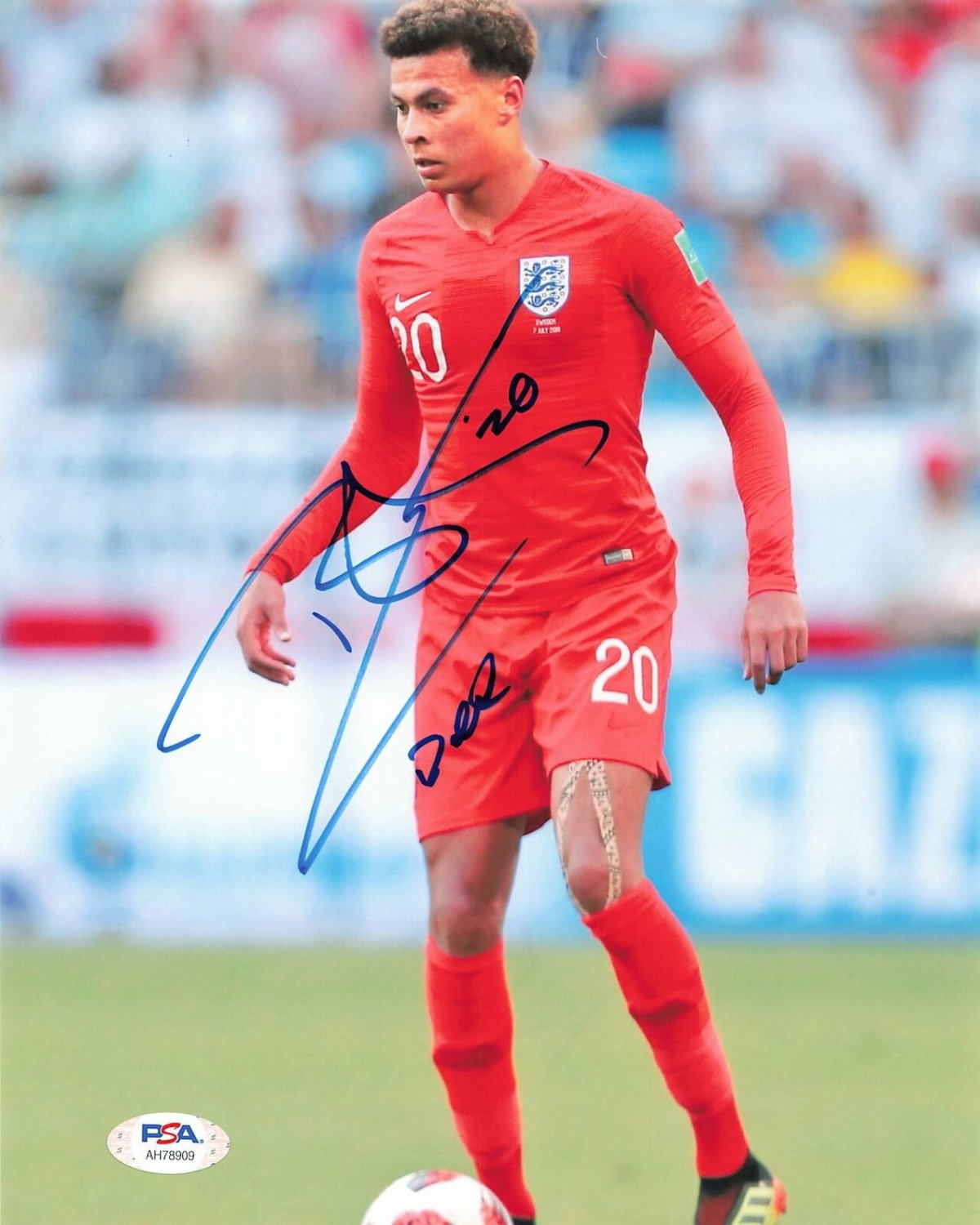 Dele Alli Autographed Signed 8X10 Photo PSA/DNA Team ...