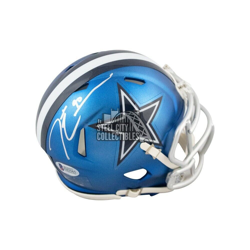 Demarcus Lawrence Autographed Signed Dallas Cowboys Blaze Mini