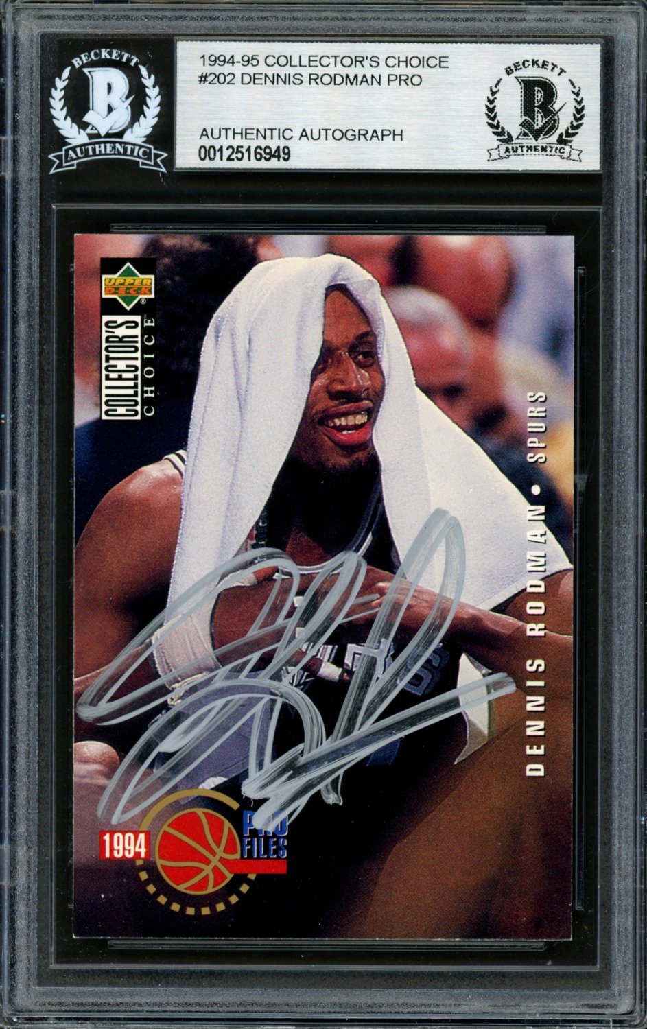 Dennis Rodman Autographed Signed 1994 95 Upper Deck Collectors Choice