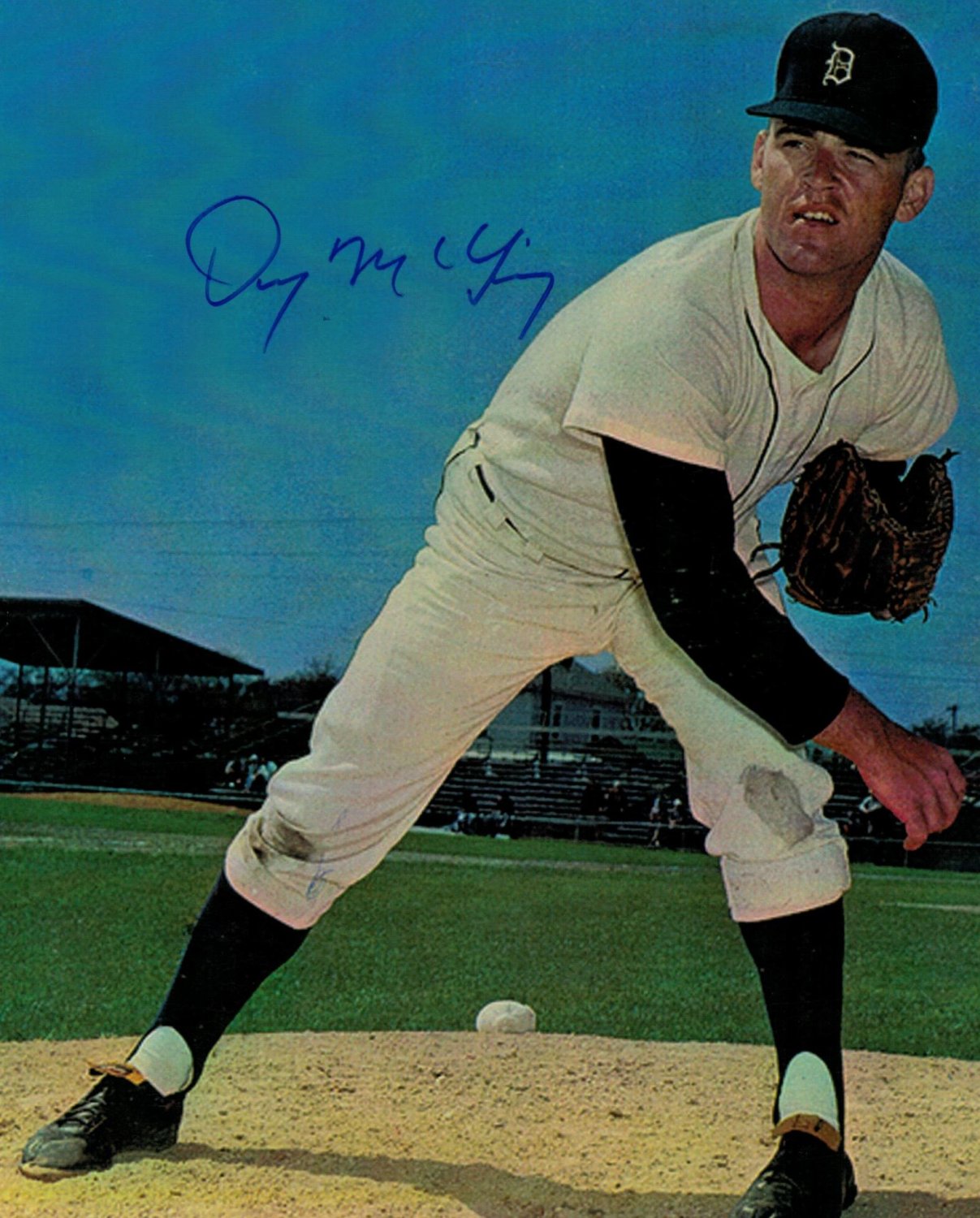 Denny Mclain autographed Detroit Tigers baseball Jersey