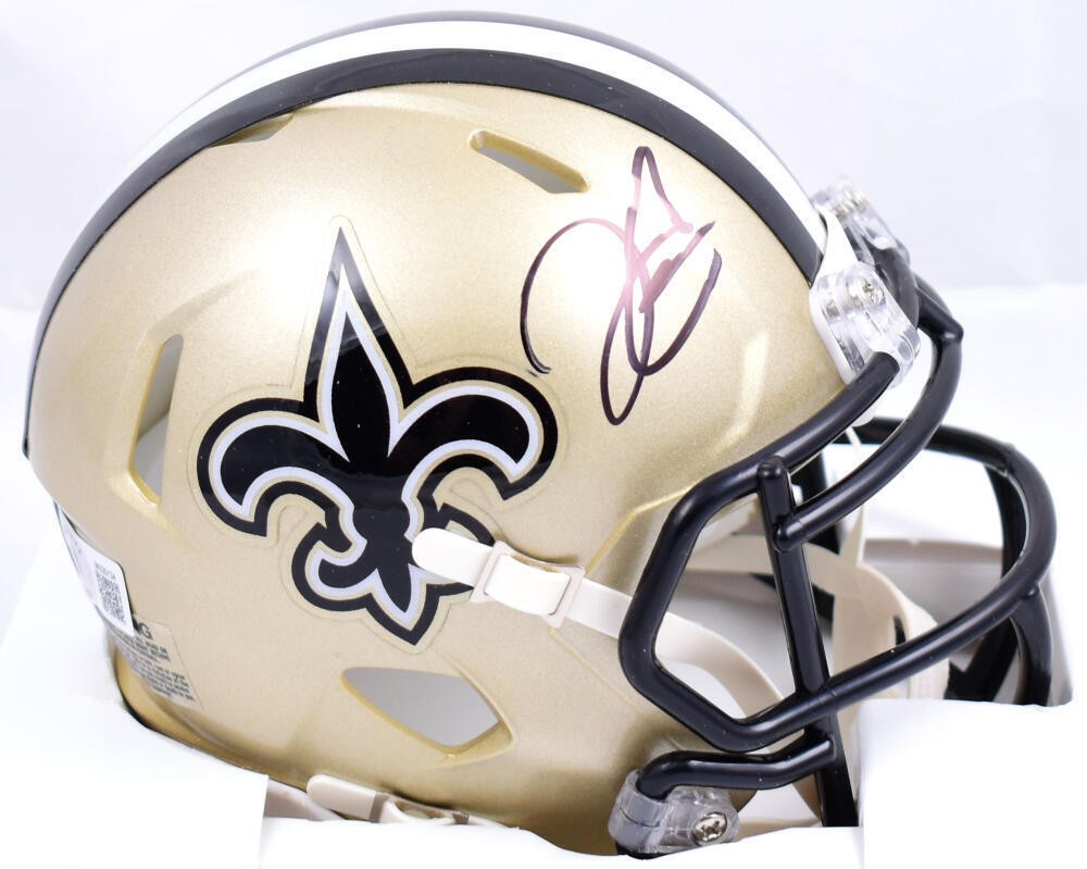 Derek Carr Autographed Signed New Orleans Saints Speed Mini Helmet