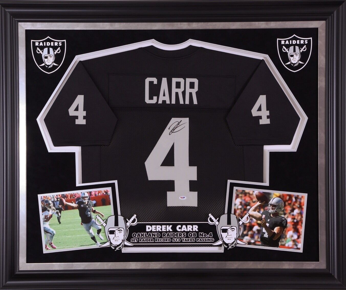 derek carr autographed jersey