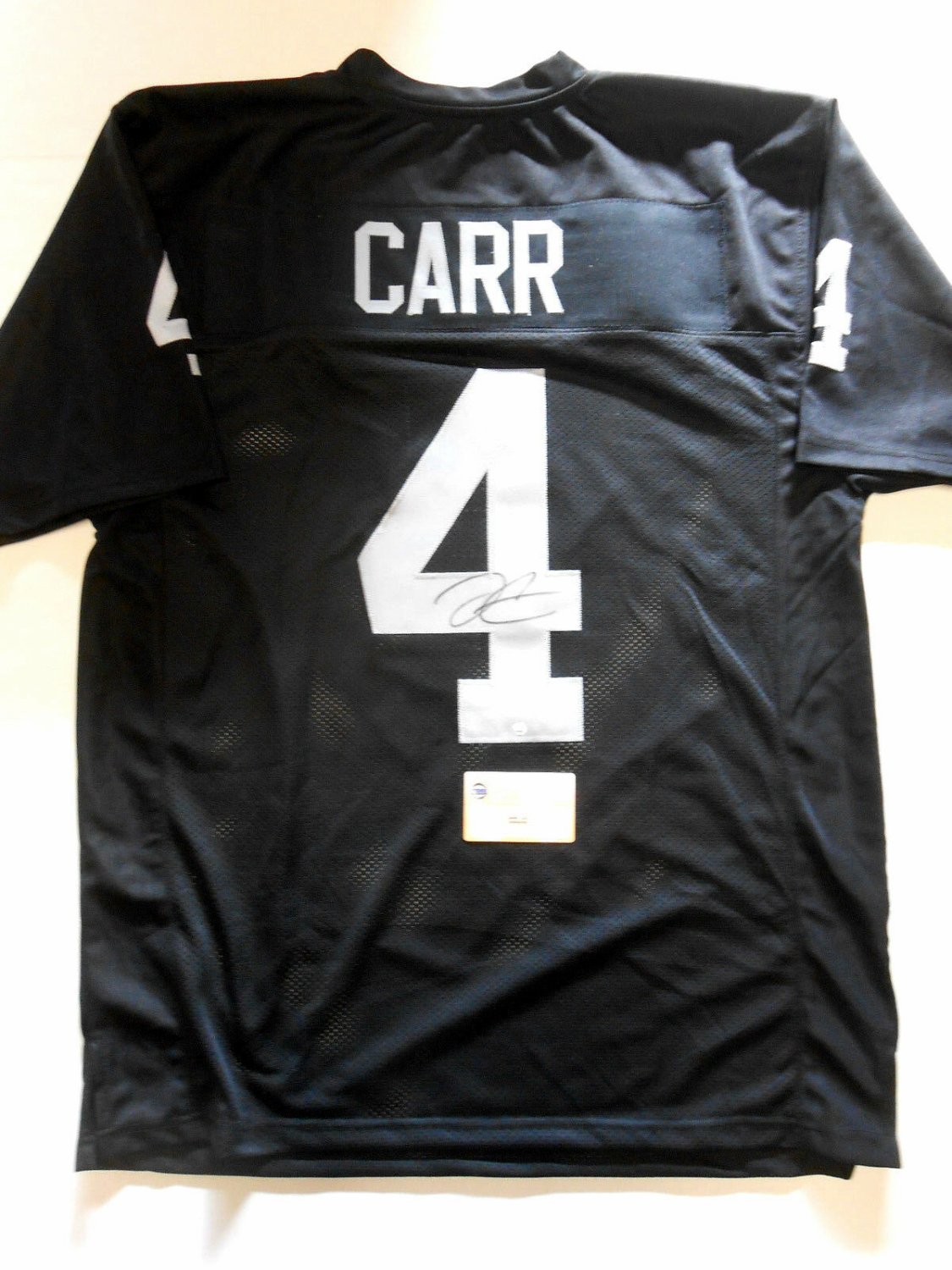 Derek carr autographed jersey clearance