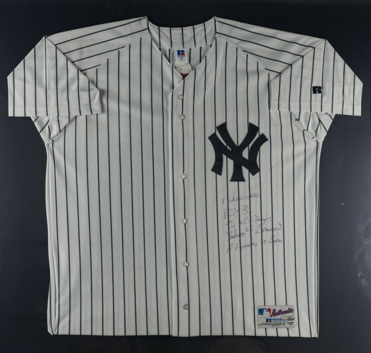 Derek Jeter Autographed Signed 1996 Rookie Of The Year Heavily