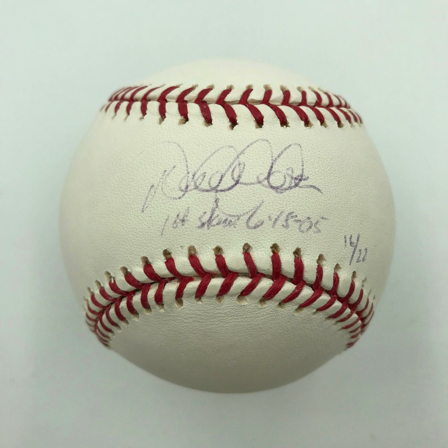 Derek Jeter Signed Baseball Yankees - COA Steiner