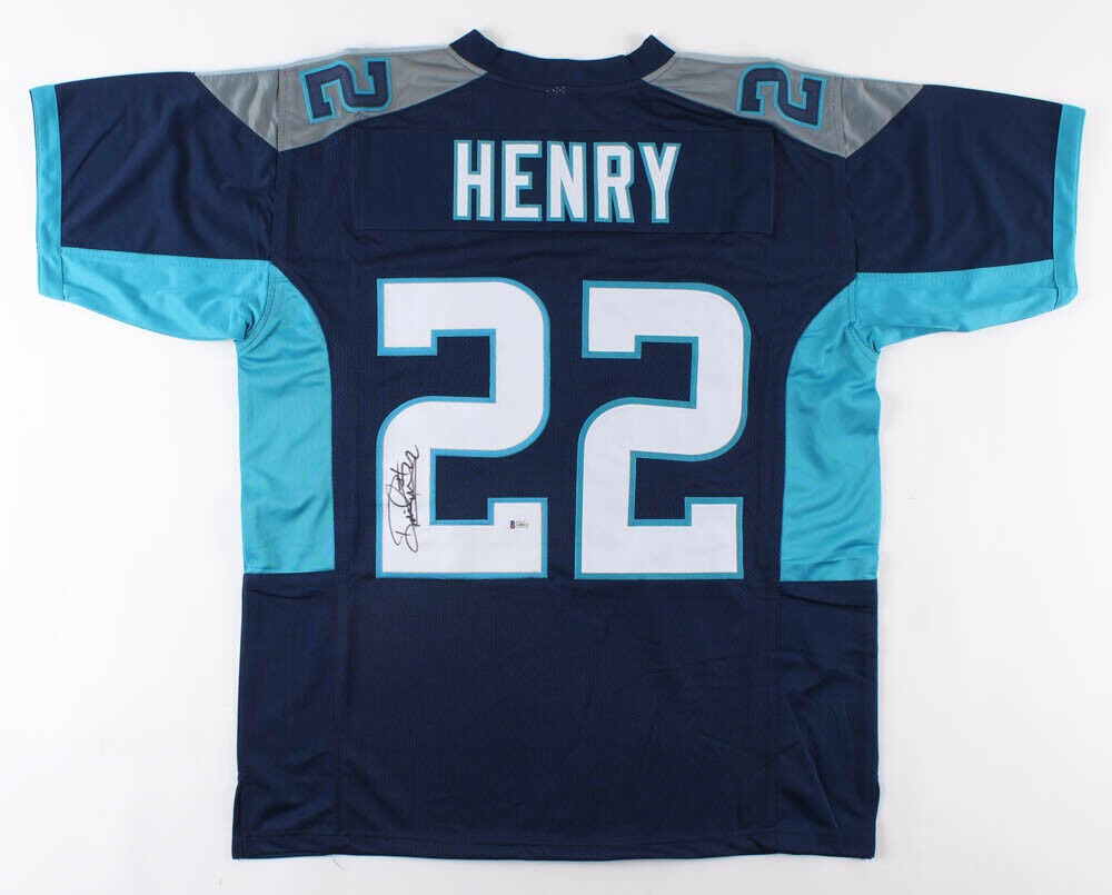 Derrick Henry Autographed Signed Titans Jersey Beckett Holo 2 Sec Champion Rb Alabama