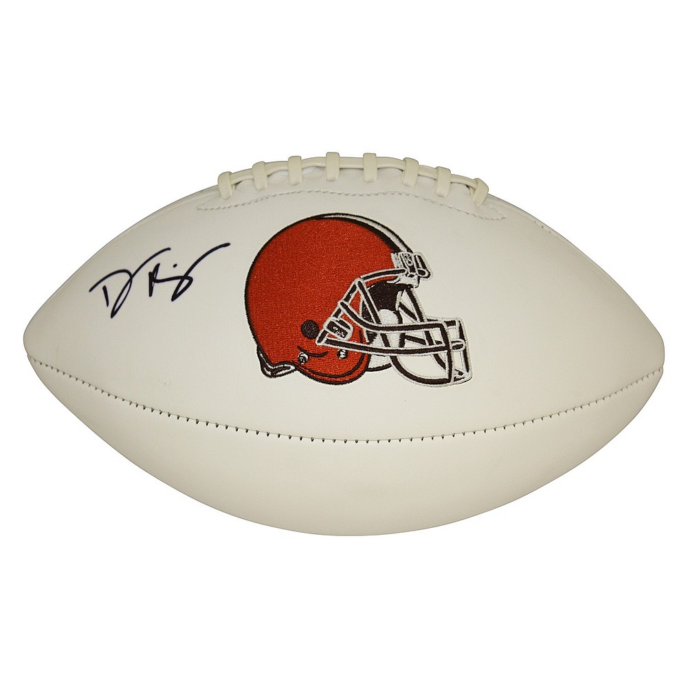 DeShone Kizer Cleveland Browns Autographed Signed White Panel Logo Football  - JSA Authentic