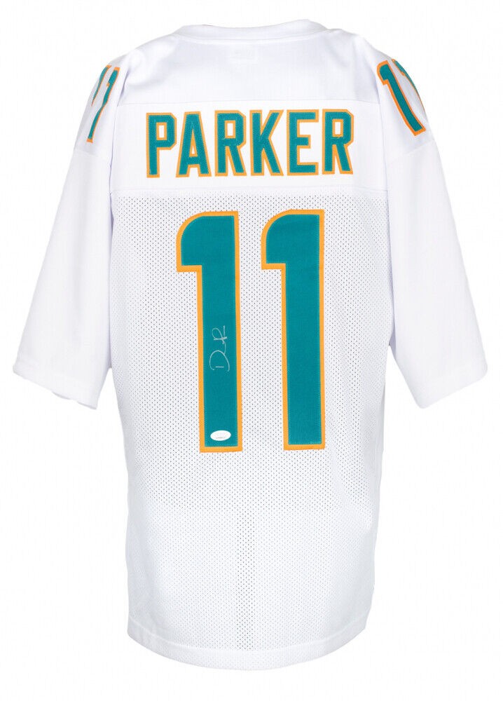 DeVante Parker Autographed Miami Dolphins Football NFL Jersey JSA – Meltzer  Sports