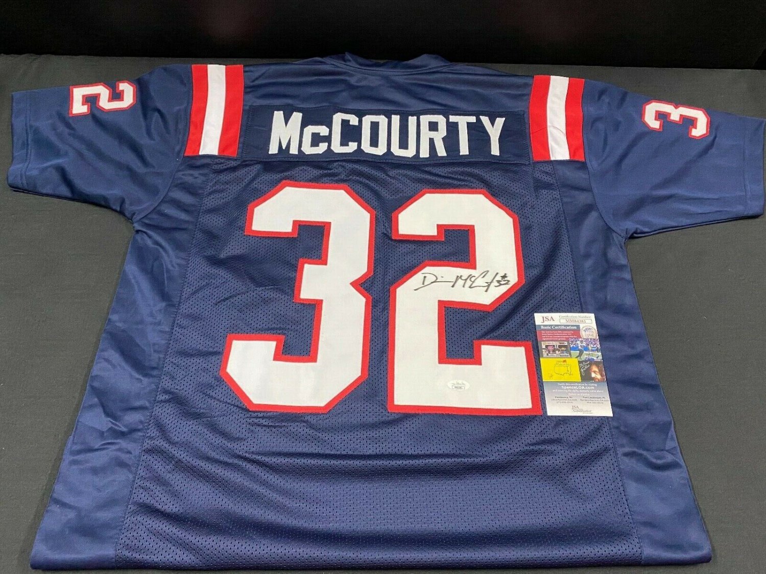 Devin Mccourty Autographed Signed New England Patriots Blue Custom ...