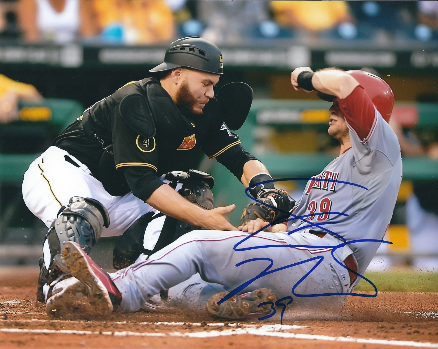 Cincinnati Reds - Autographed Signed Photograph co-signed by