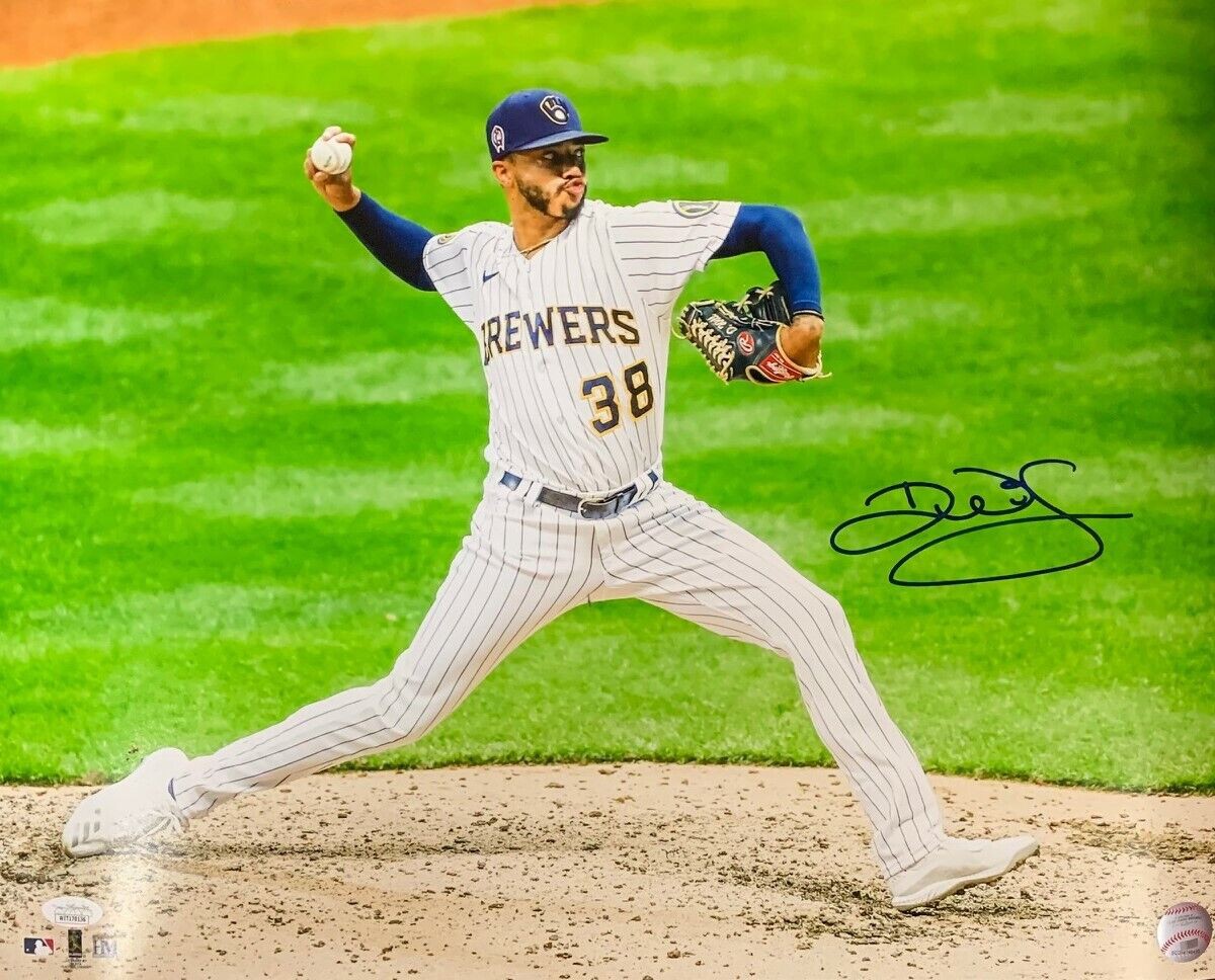 Brewers Pitcher DEVIN WILLIAMS Signed 16x20 Photo #14 AUTO - 2020 NL ROY -  JSA