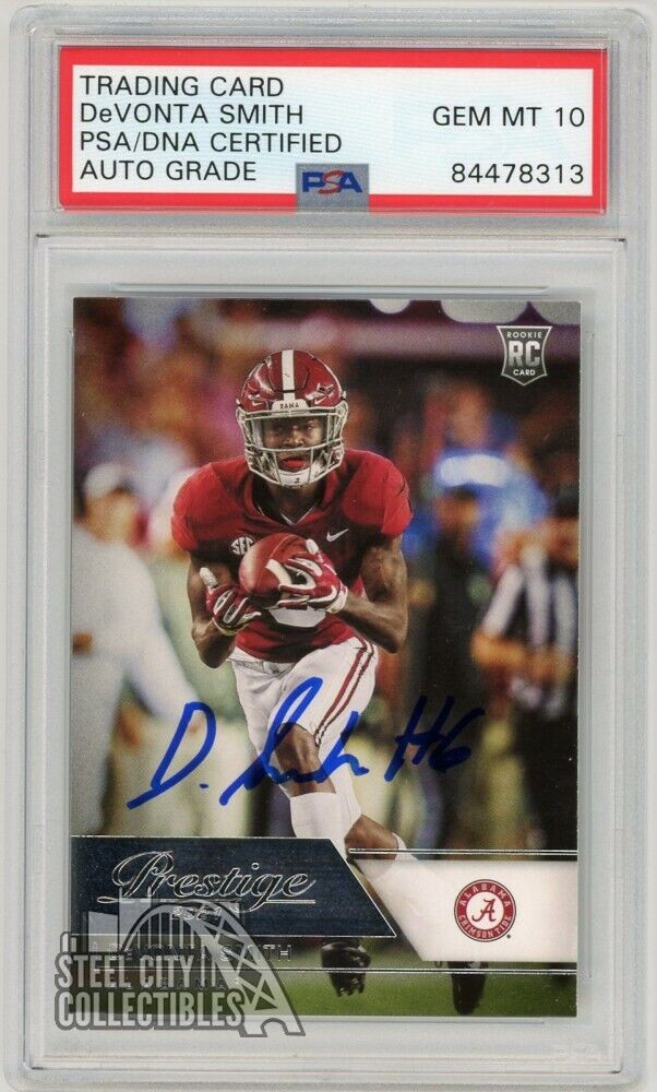 Devonta Smith Autographed Signed 2021 Panini Chronicles Prestige Draft  Picks Auto #84 - PSA/DNA