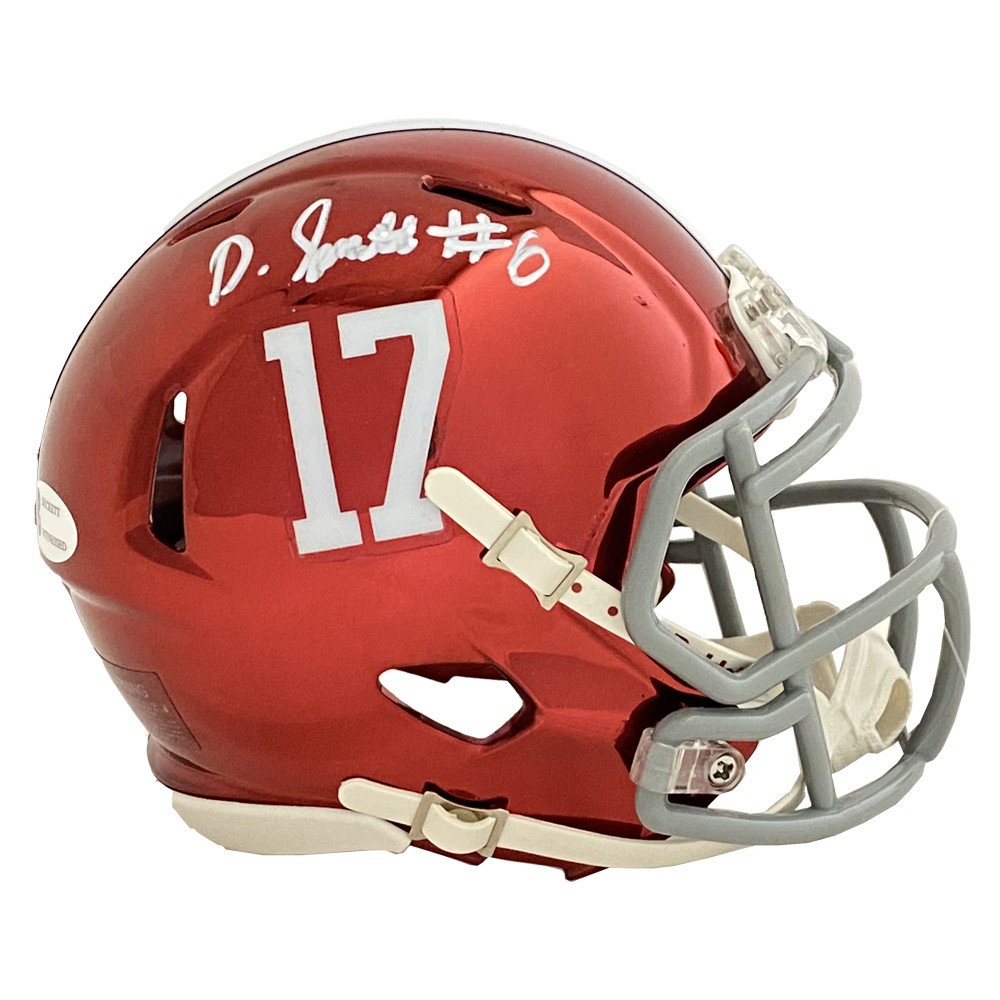 DeVonta Smith Autographed Signed Alabama Crimson Tide Chrome Mini