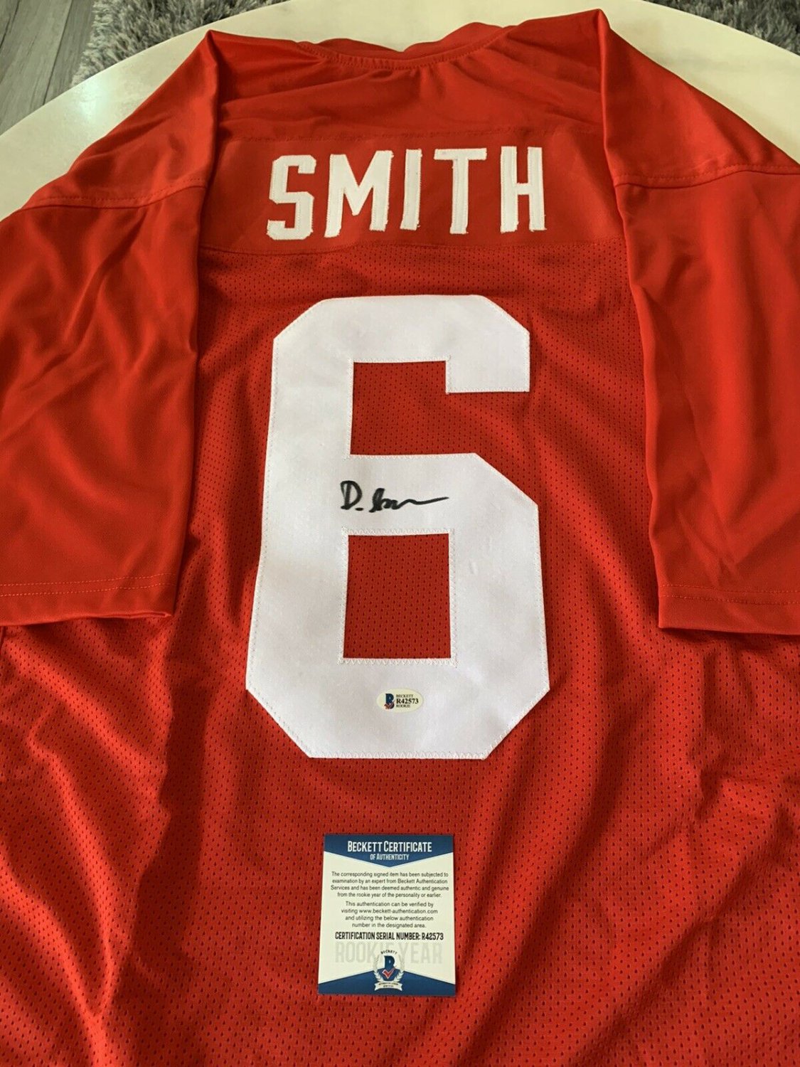 Devonta smith autographed jersey Clearance