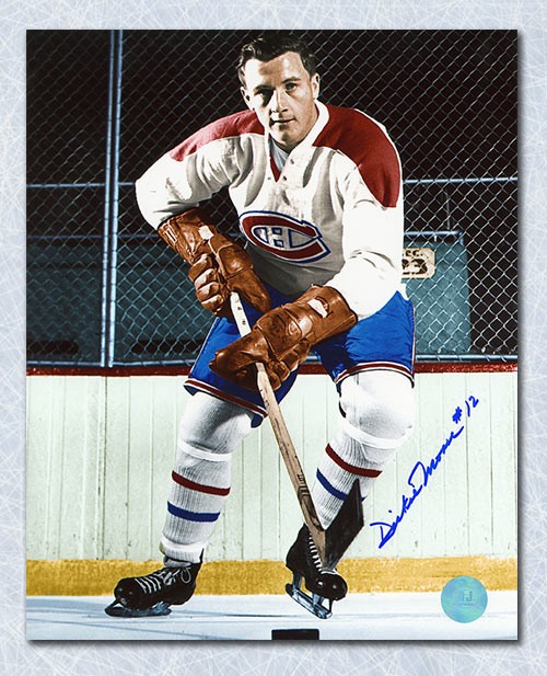 Dickie Moore Montreal Canadiens Autographed Signed Original Six Color ...