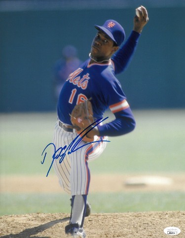 Dwight Gooden Autographed New York Mets (Pinstripe #16) Custom Jersey - JSA