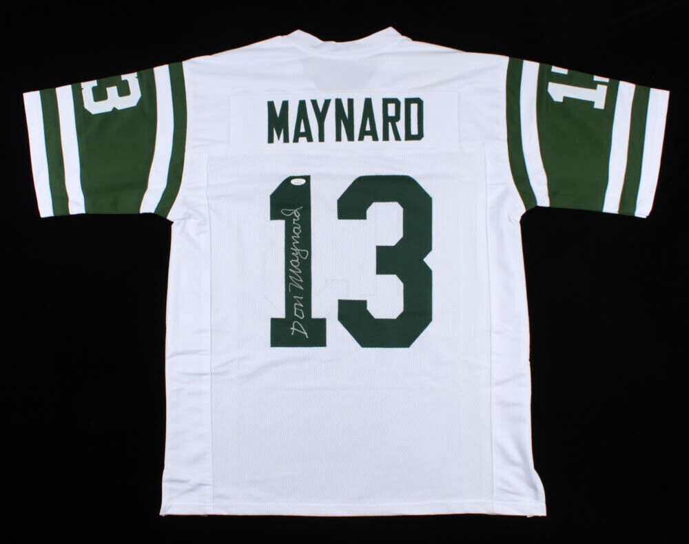 Don Maynard Autographed Signed Framed New York Jets Jersey JSA 