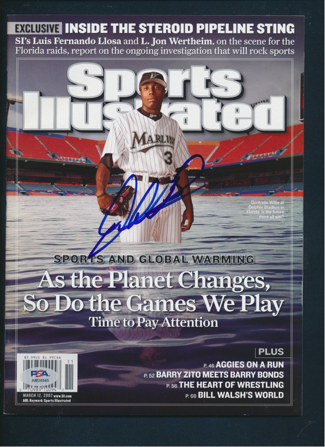 Dontrelle Willis Autographed Signed Sports Illustrated Autograph