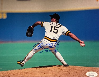 Doug Drabek Autographed Signed Pittsburgh Pirates 8x10 Photo '90 NL CY'-  JSA Witnessed