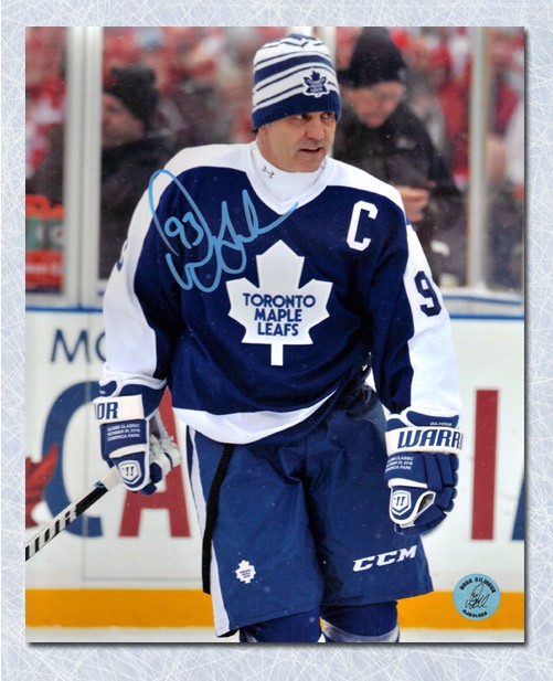Doug Gilmour Autographed Blue Toronto Maple Leafs Jersey at