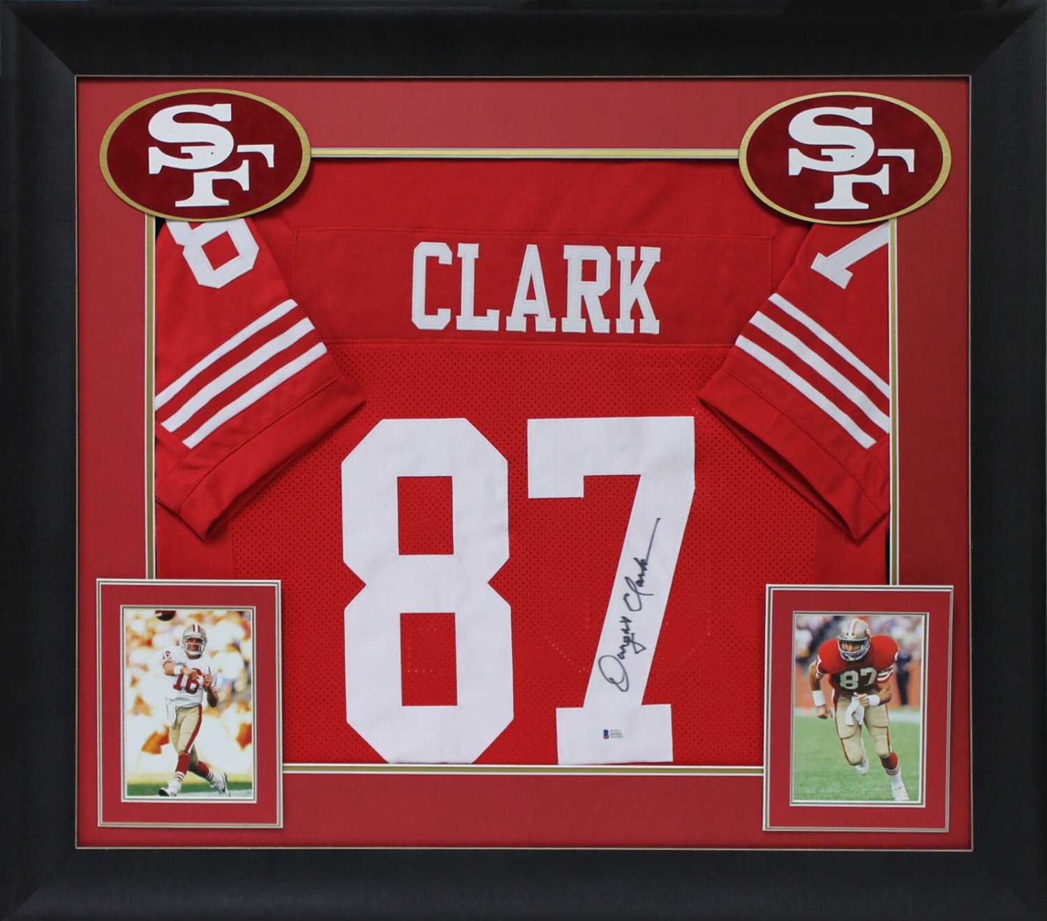 dwight clark autographed jersey
