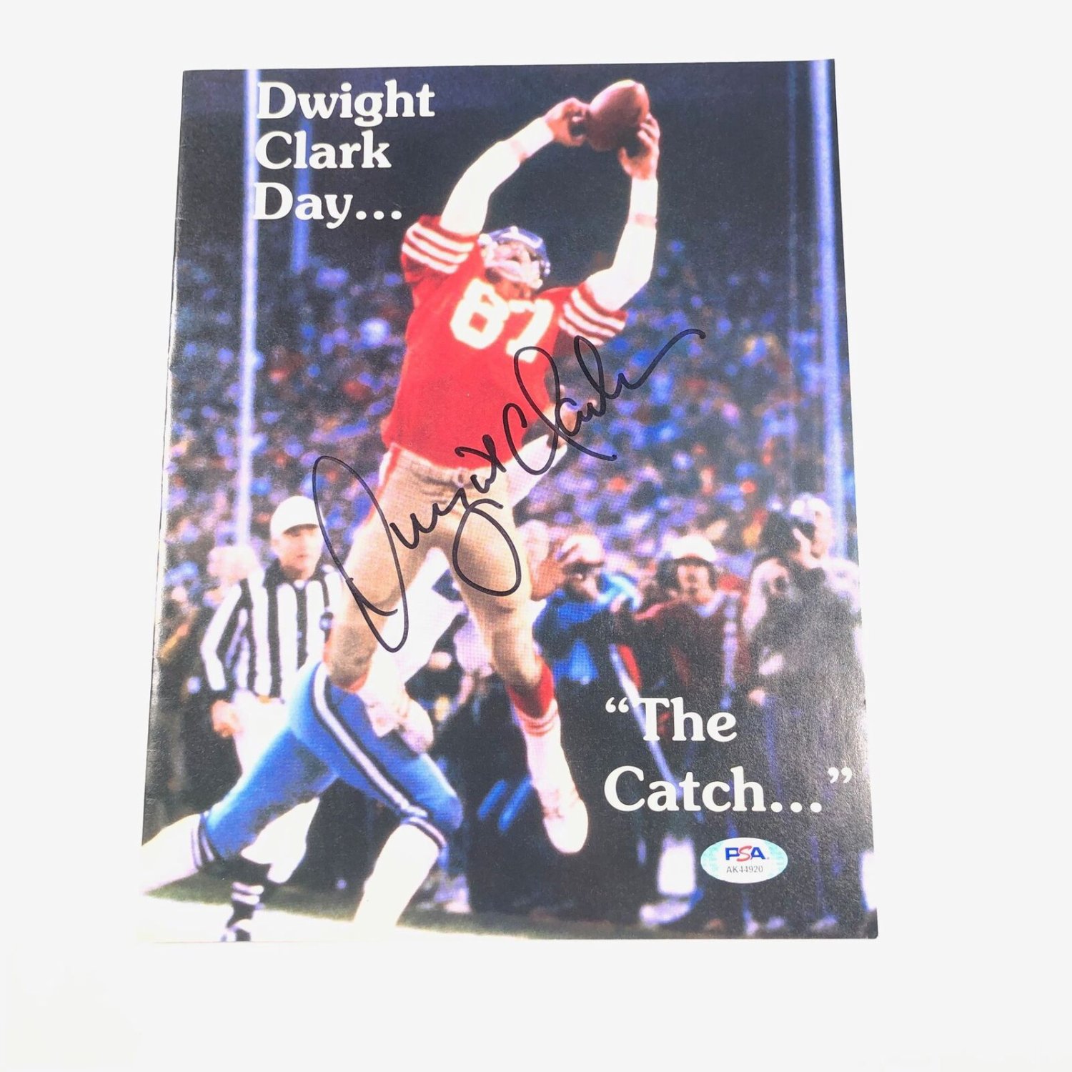 Dwight Clark Autographed Signed Magazine Cover PSA/DNA The Catch