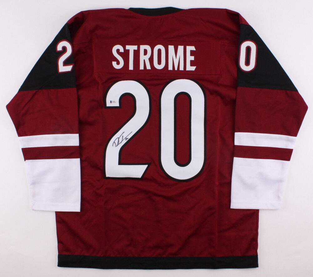 Dylan Strome Signed Arizona Coyotes Jersey (Beckett COA) Current Black –