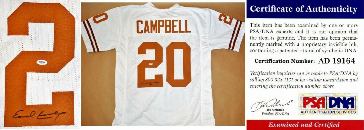 earl campbell ut jersey