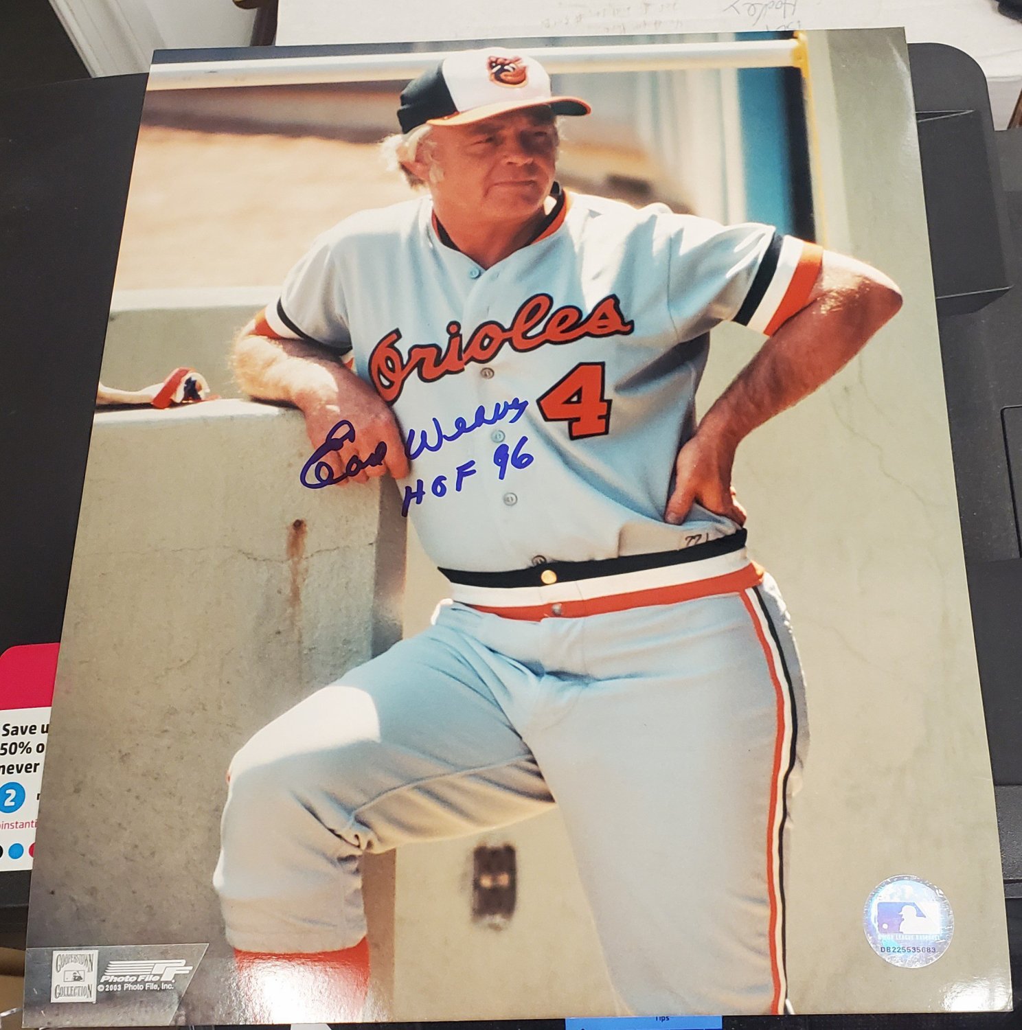 Earl Weaver Signed Baseball, Autographed Earl Weaver Baseball