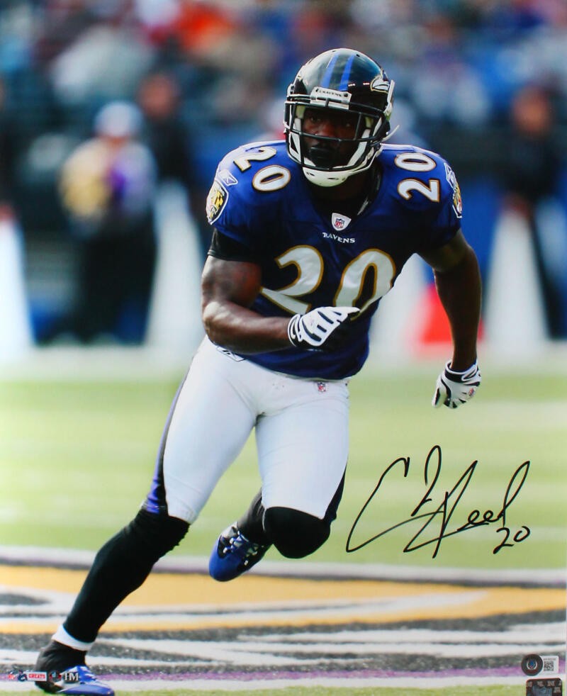 Ed Reed Autographed Signed Baltimore Ravens 16X20 Hm Running Photo